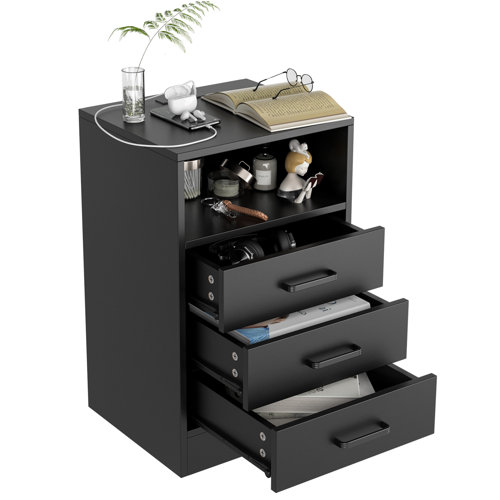 Wade Logan® Ariale Manufactured Wood Nightstand & Reviews Wayfair